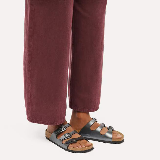Birkenstock - Florida - Metallic Black Birko-flor