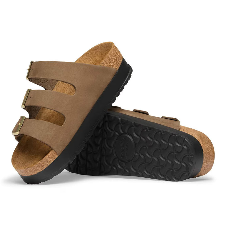 Birkenstock Papillio - Florida Flex Platform - Dark Tea Nubuck
