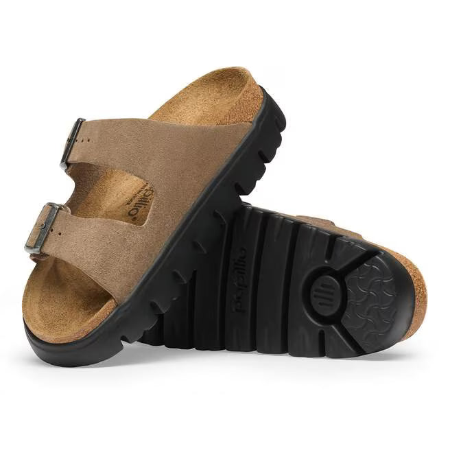 Birkenstock Papillio - Arizona Chunky - Grey Taupe Suede