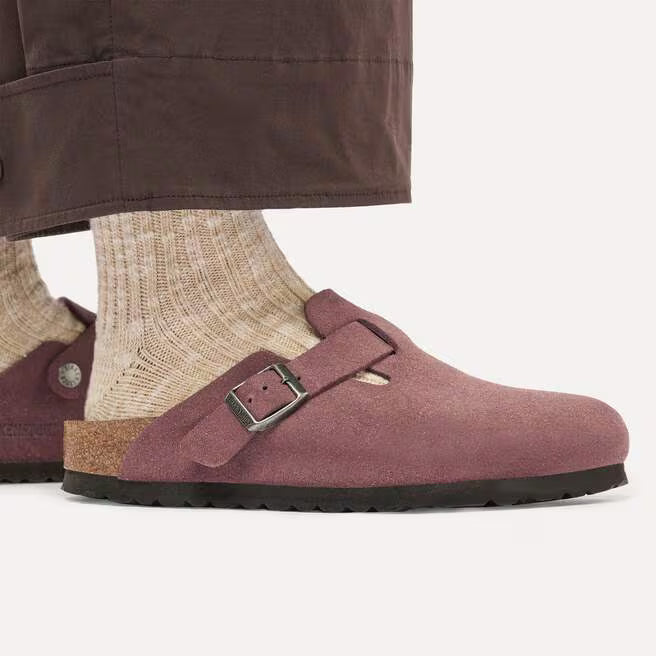 Birkenstock - Boston Soft - Pepper Suede