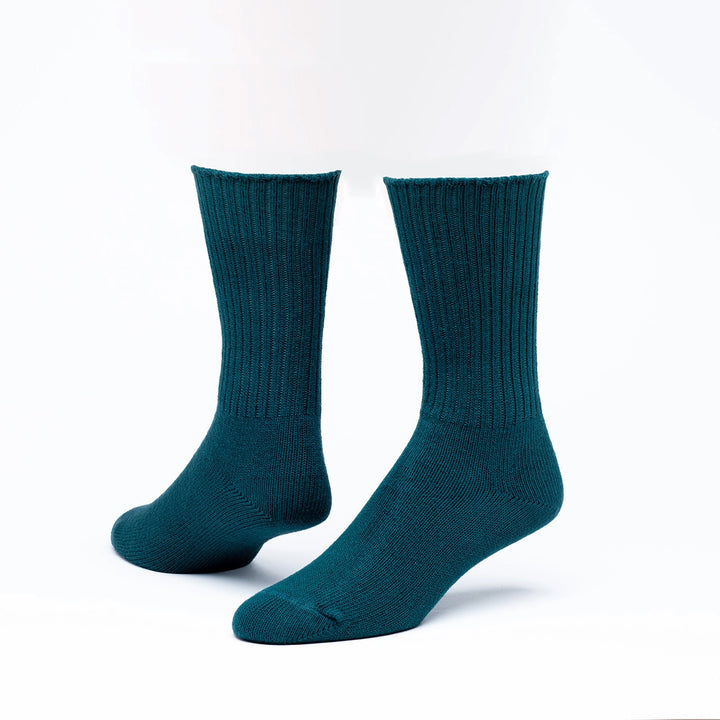 Maggie's Organics - Crew Socks - Aqua Organic Cotton