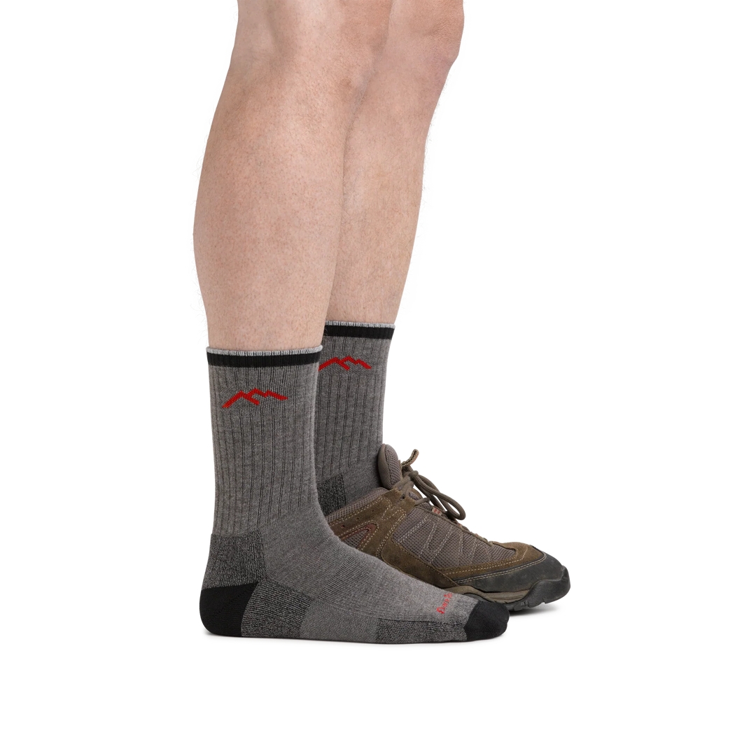 Darn Tough - 1931 Men's Coolmax Hiker Micro Crew Midweight Hiking Socks - Gray/Black