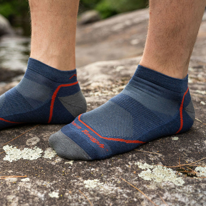 Darn Tough - 1990 Men's No-Show Lightweight Hiking Socks - Denim