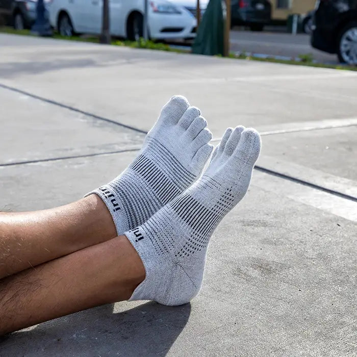 Injinji - Run Midweight No-Show - Grey