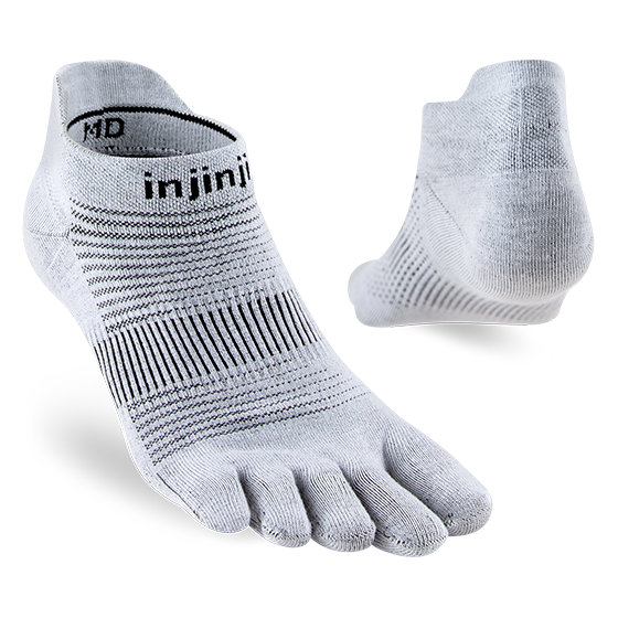 Injinji - Run Midweight No-Show - Grey