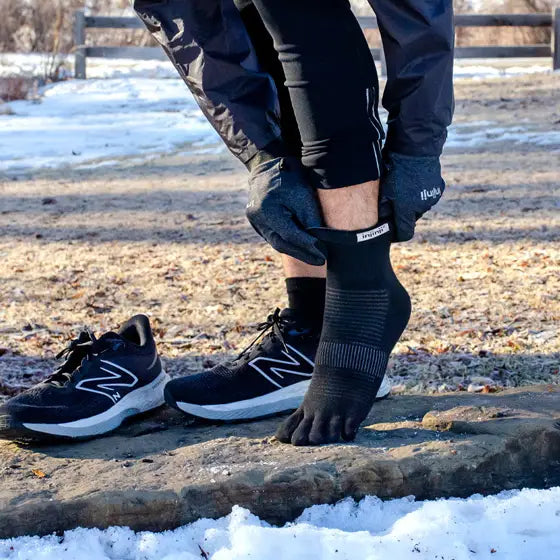 Injinji - Run Original Weight Mini-Crew - Black