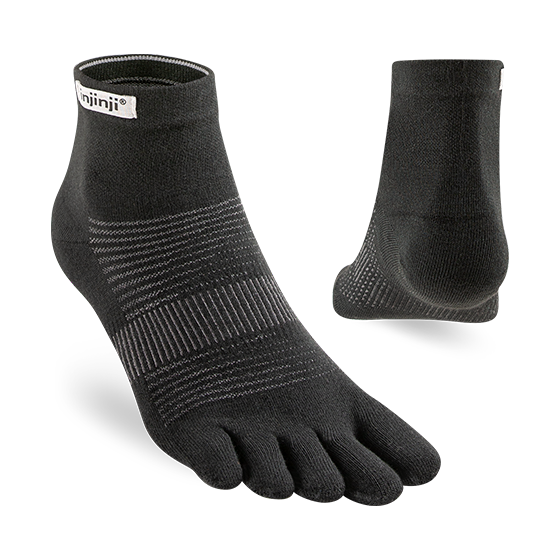 Injinji - Run Original Weight Mini-Crew - Black