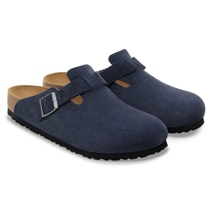 Birkenstock - Boston - New Navy Suede Leather