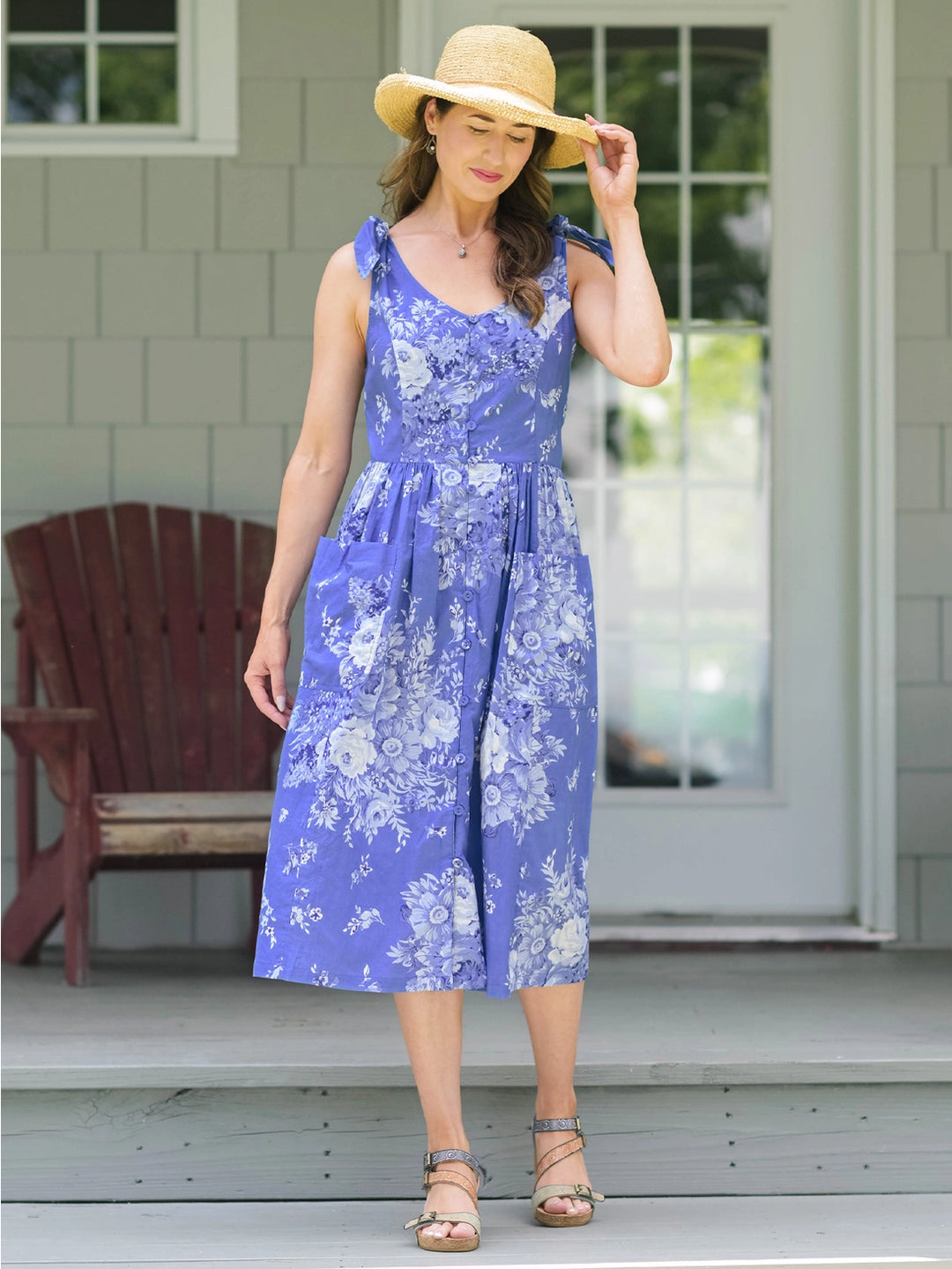 April Cornell - Avonlea Porch Dress - Blue