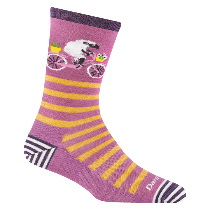 Darn Tough - 6037 Animal Haus Women's Crew Lightweight - Lilac