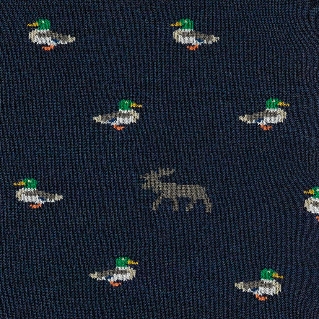 Darn Tough - 6094 Men'sDuck Duck Moose Crew Lightweight Lifestyle Sock - Eclipse