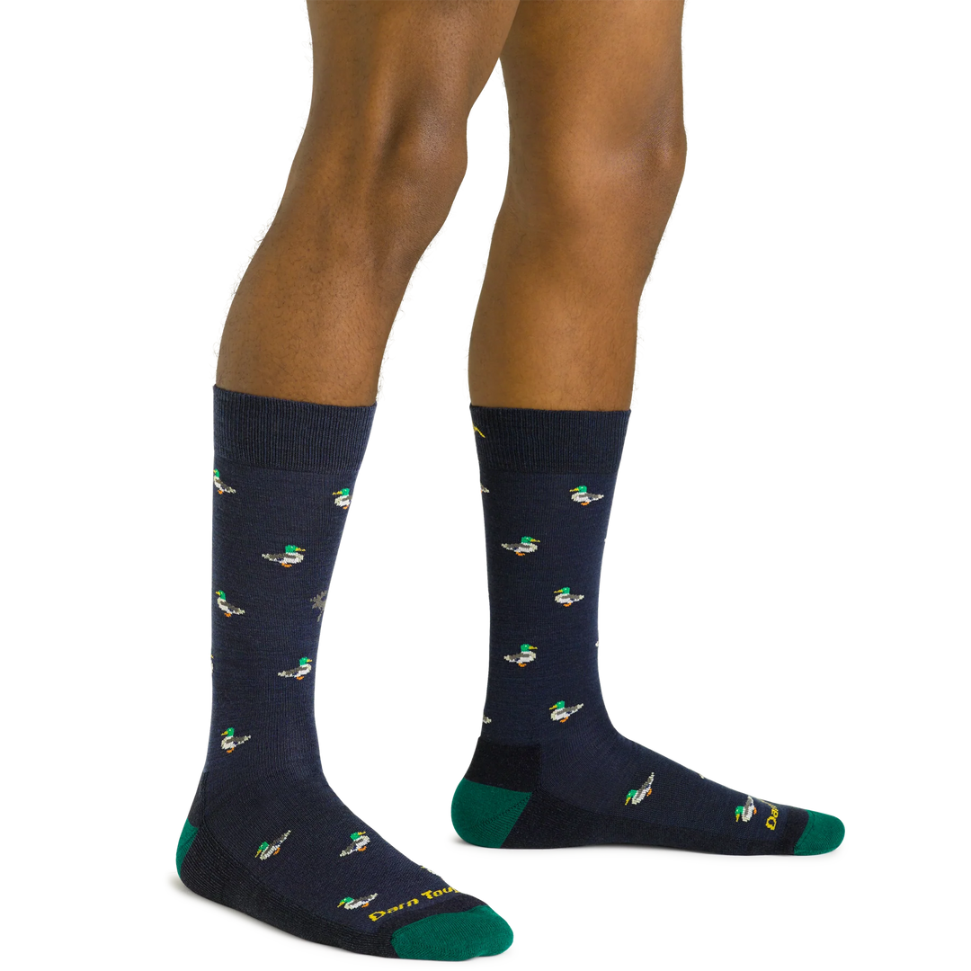 Darn Tough - 6094 Men'sDuck Duck Moose Crew Lightweight Lifestyle Sock - Eclipse