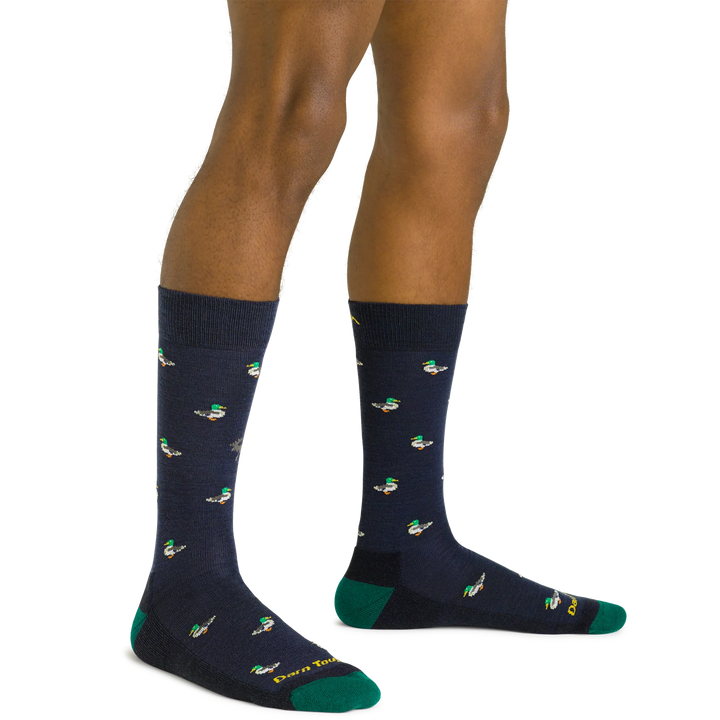 Darn Tough - 6094 Men'sDuck Duck Moose Crew Lightweight Lifestyle Sock - Eclipse