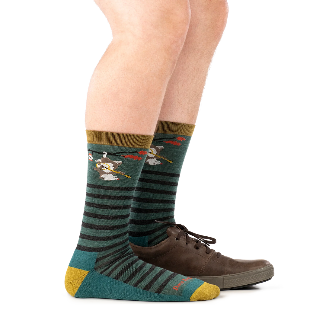 Darn Tough - 6096 Men's Wildlife Lifestyle Lightweight Crew Sock - Fox Teal