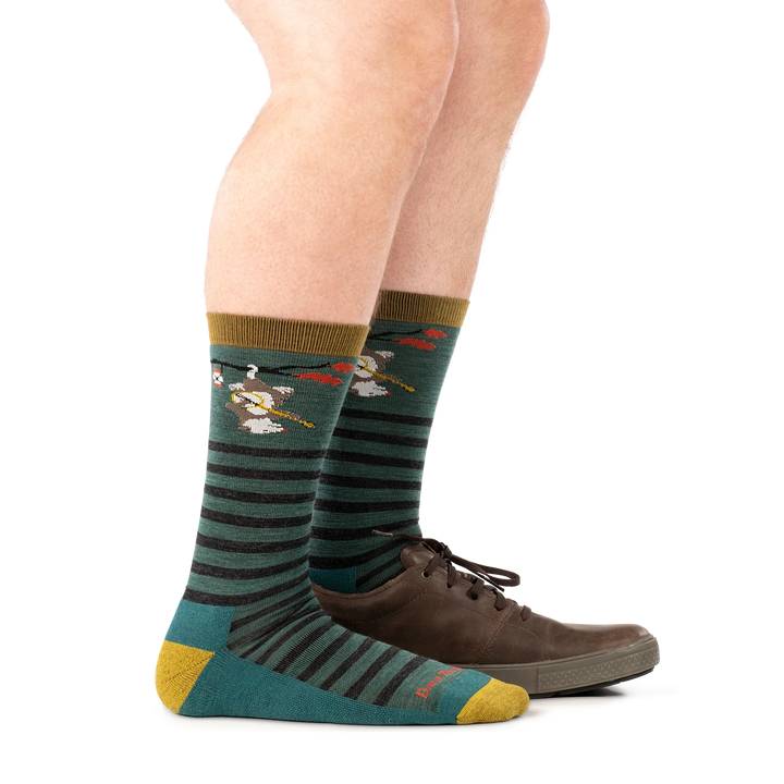 Darn Tough - 6096 Men's Wildlife Lifestyle Lightweight Crew Sock - Fox Teal