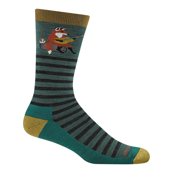 Darn Tough - 6096 Men's Wildlife Lifestyle Lightweight Crew Sock - Fox Teal