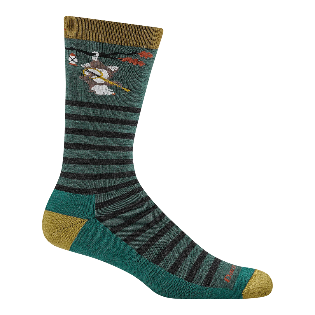 Darn Tough - 6096 Men's Wildlife Lifestyle Lightweight Crew Sock - Fox Teal