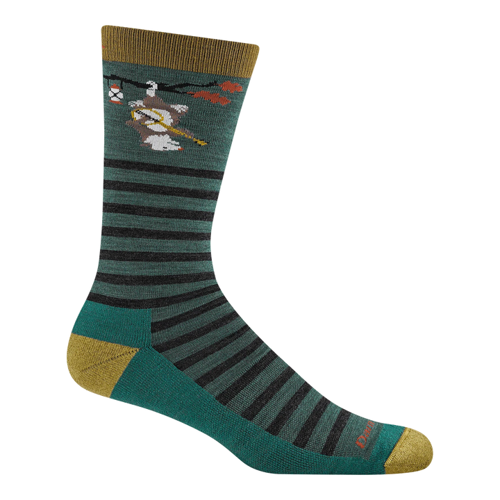 Darn Tough - 6096 Men's Wildlife Lifestyle Lightweight Crew Sock - Fox Teal