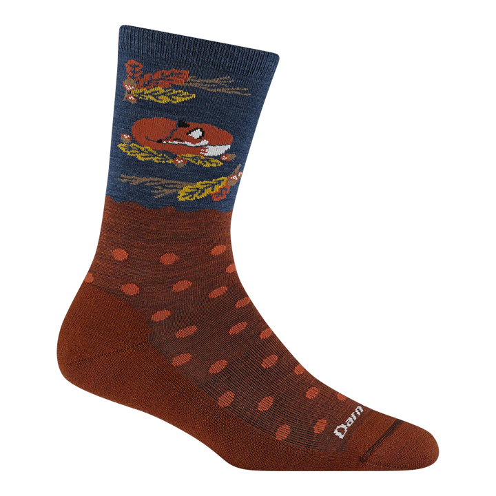 Darn Tough - 6105  Women's Wild Life Crew Lightweight With Cushion - Fox Foliage