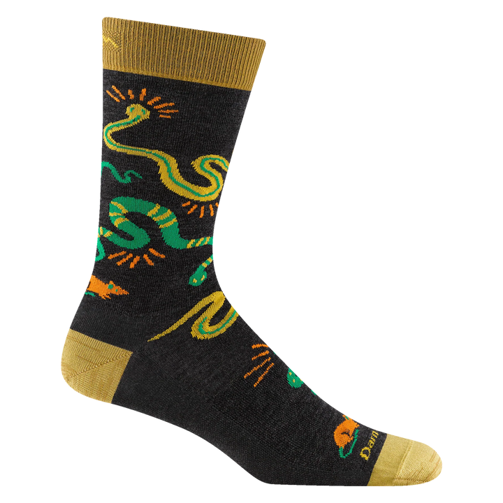 Darn Tough - 6119 Men's Field Guide Crew Lightweight Lifestyle Sock - Charcoal