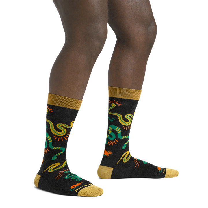 Darn Tough - 6119 Men's Field Guide Crew Lightweight Lifestyle Sock - Charcoal