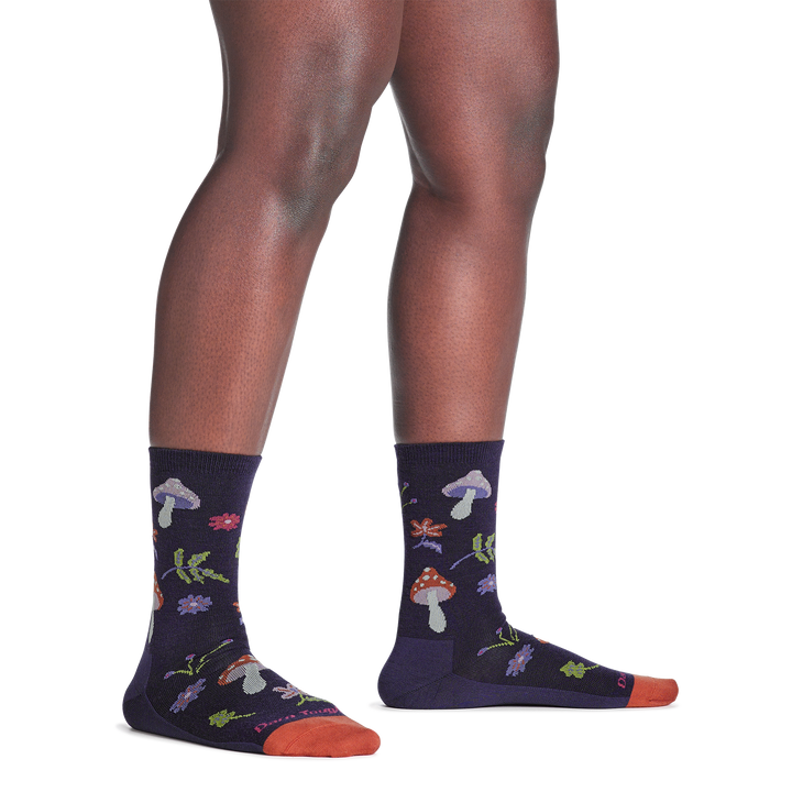Darn Tough - 6133 Women's Shroom Bloom Crew Lightweight Socks - Blackberry