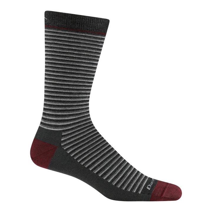 Darn Tough - 6134 Men's Lifestyle Microstripe Lightweight Crew Sock - Charcoal