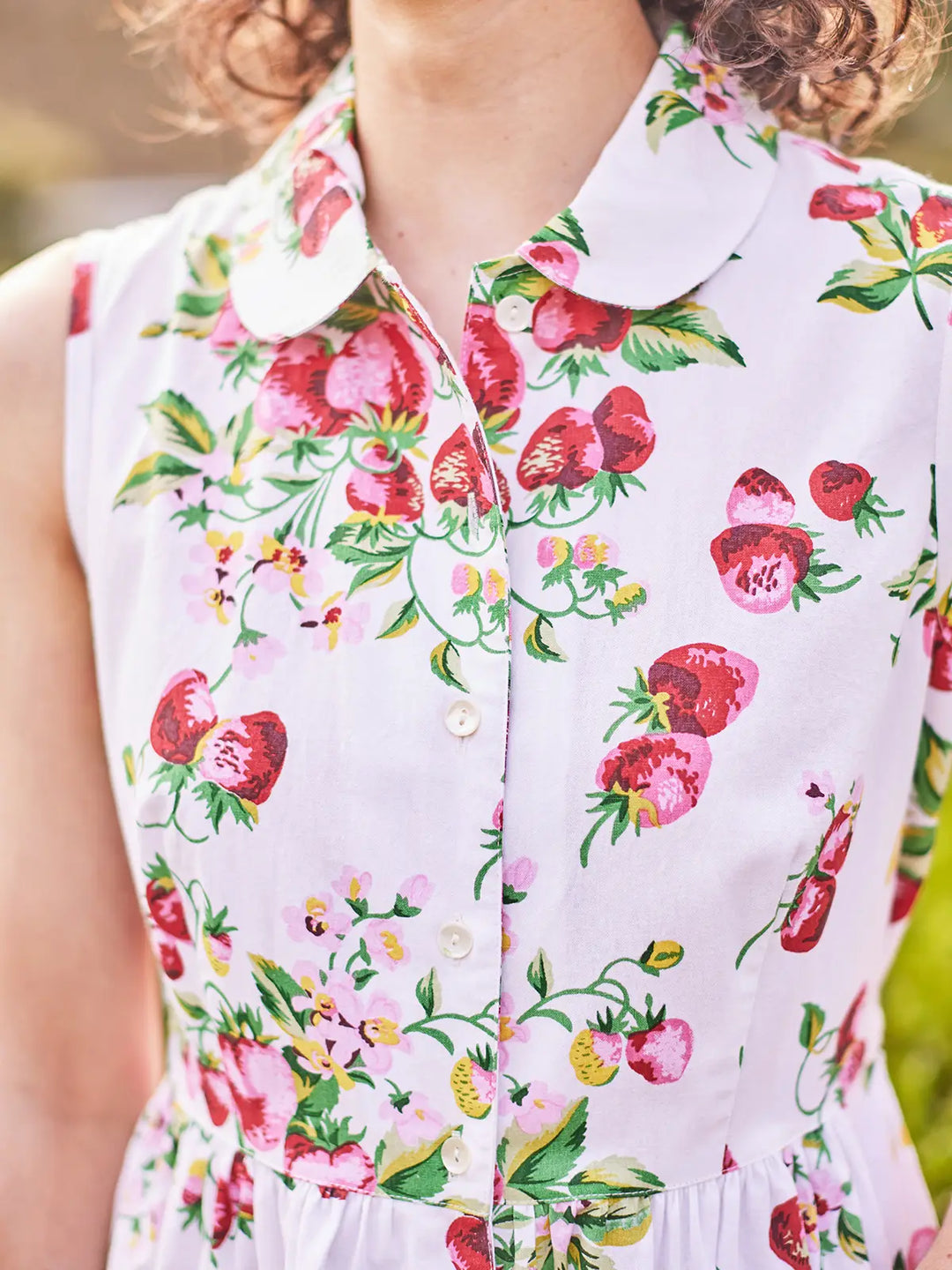 April Cornell - Strawberry Porch Dress - White