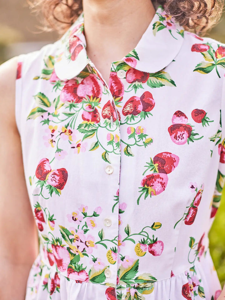April Cornell - Strawberry Porch Dress - White