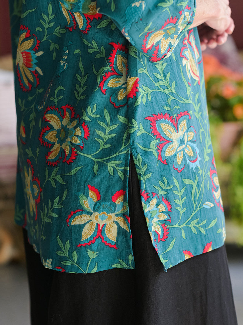 April Cornell - Tatiana Tunic - Dark Teal