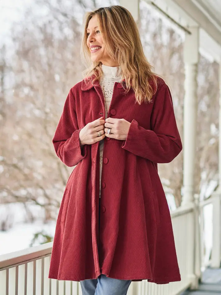 April Cornell - Framer's Corduroy Jacket - Red