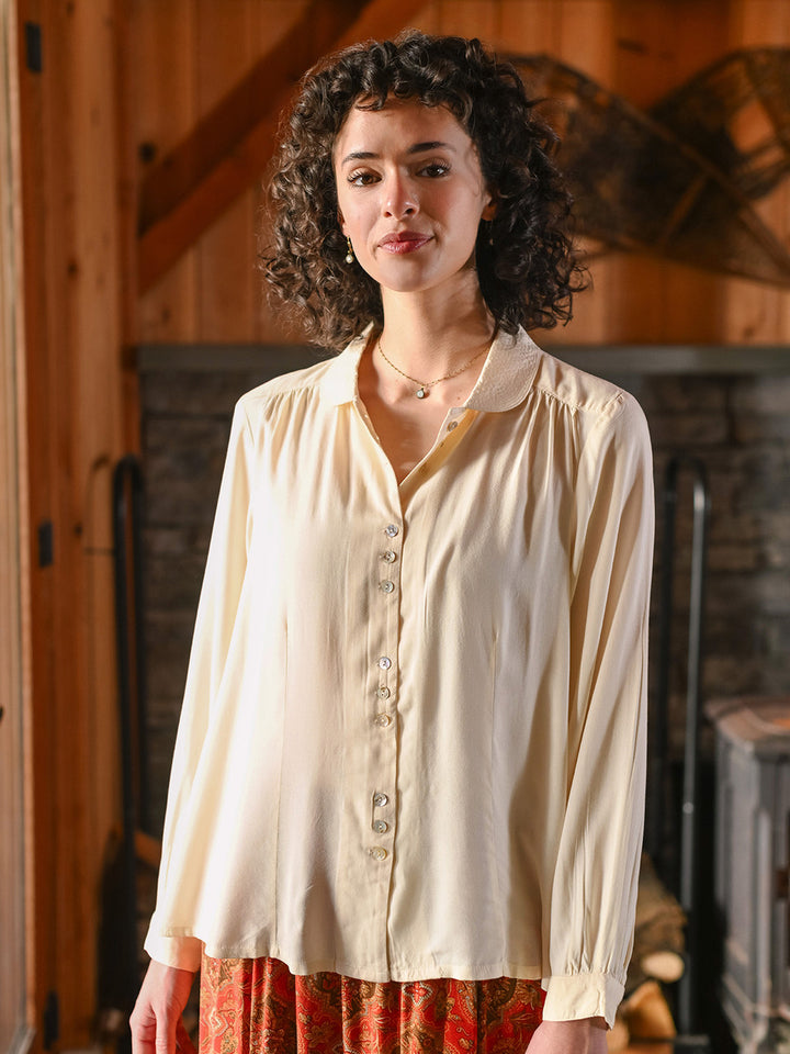 April Cornell - Friendship Blouse - Ecru