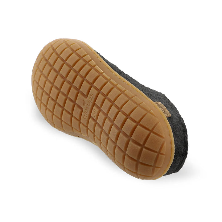 Glerups - The Slip-On  Honey Rubber Sole - Charcoal