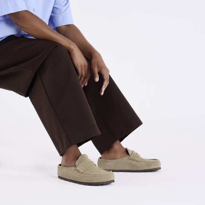 Birkenstock - Naples Wrapped Grip - Taupe Suede Leather