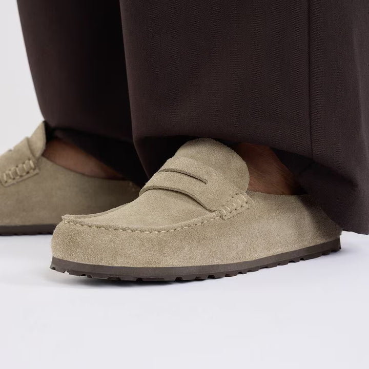 Birkenstock - Naples Wrapped Grip - Taupe Suede Leather