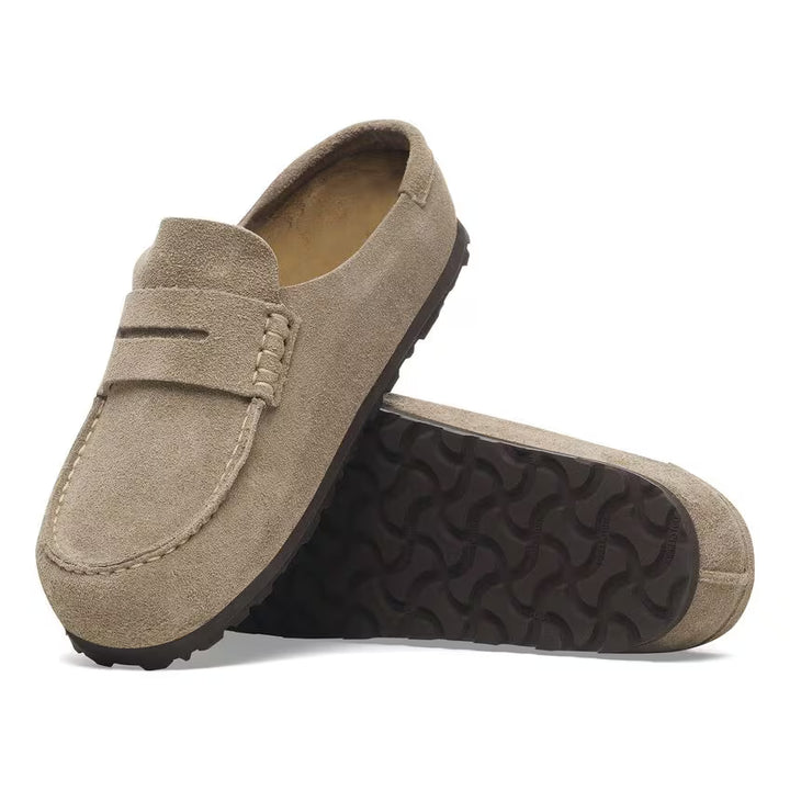 Birkenstock - Naples Wrapped Grip - Taupe Suede Leather