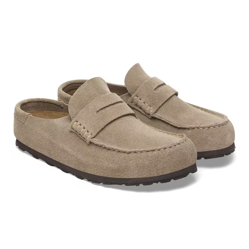 Birkenstock - Naples Wrapped Grip - Taupe Suede Leather