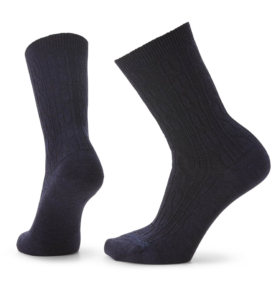 Smartwool - Women's Everyday Cable Crew Socks - Deep Navy Heather
