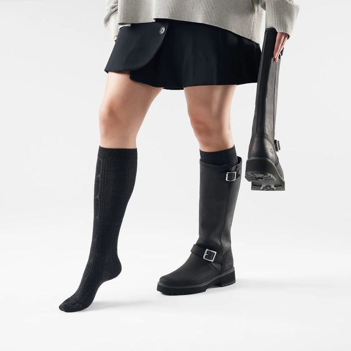Smartwool - Women's Cable Knee High Socks - Charcoal