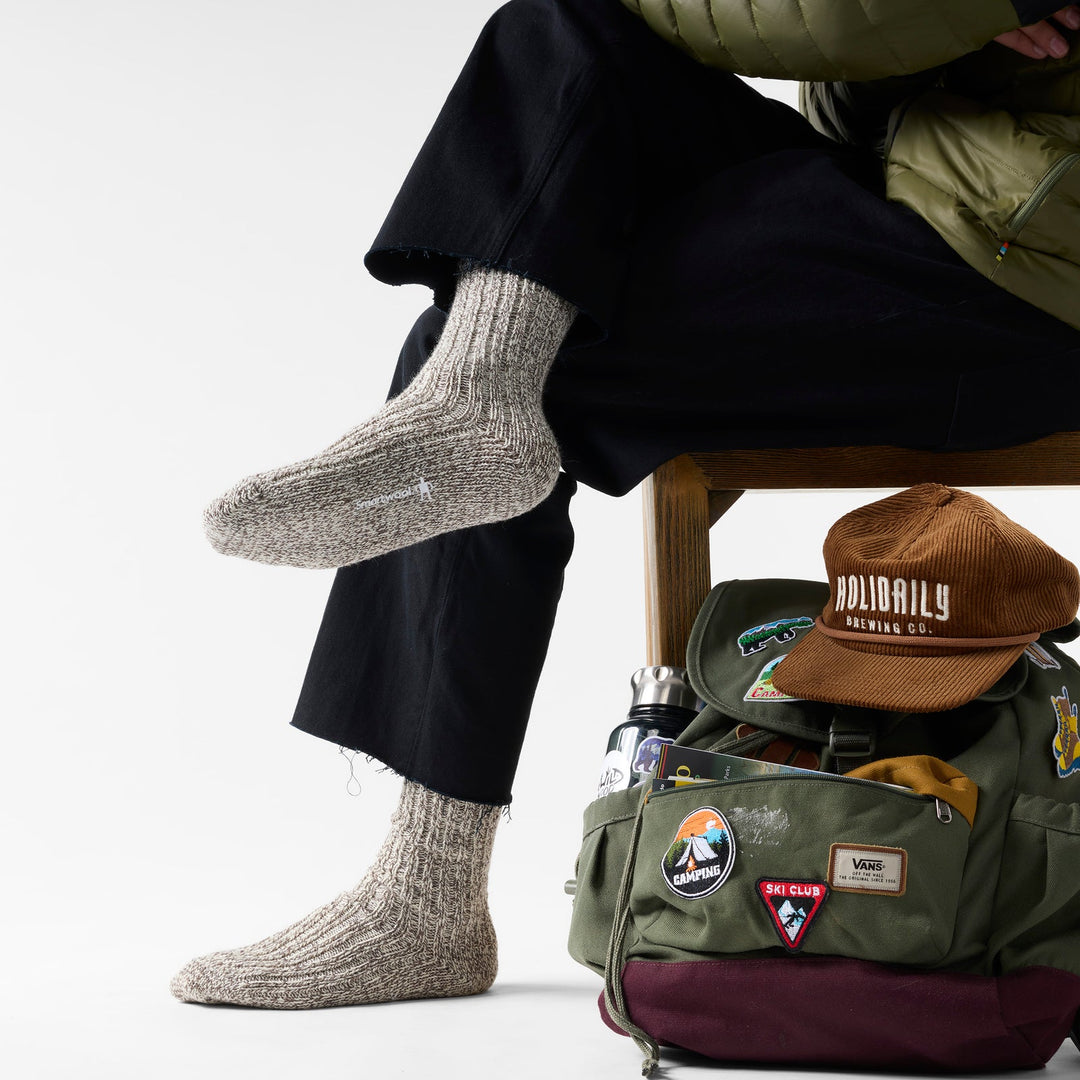 Smartwool - Unisex Everyday Cozy Heritage Rib Full Cushion Crew - Fossil