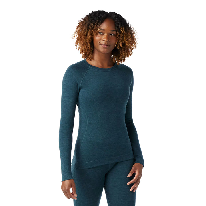 Smartwool - Women's Thermal Merino Base Layer Crew - Twilight Blue Heather