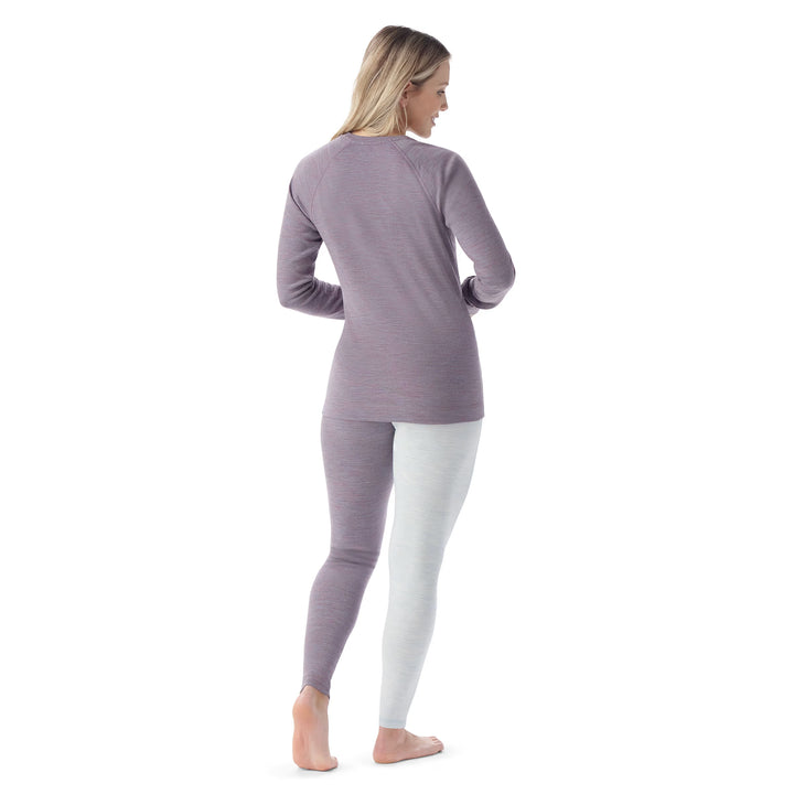 Smartwool - Women's Thermal Merino Base Layer Crew - Chalk Violet Heather