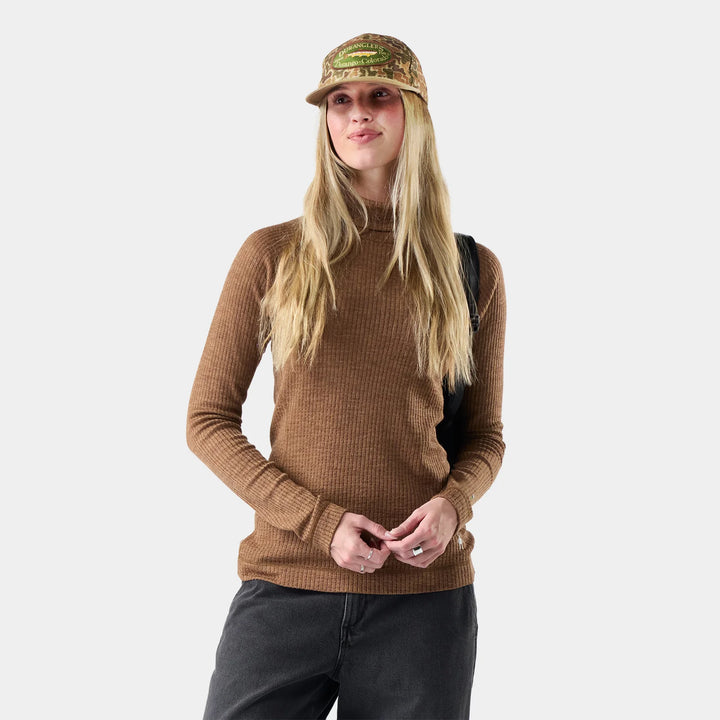 Smartwool - Women's Thermal Merino Rib Turtleneck - Mocha Heather