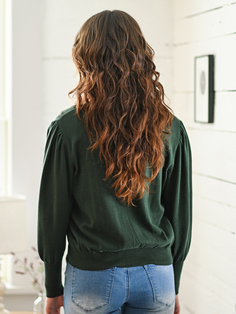 April Cornell - Ivy Hollow Sweater - Forest Green