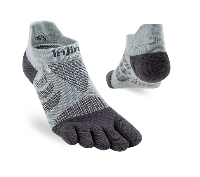 Injinji - Women's Ultra Run Midweight No-Show - Slate