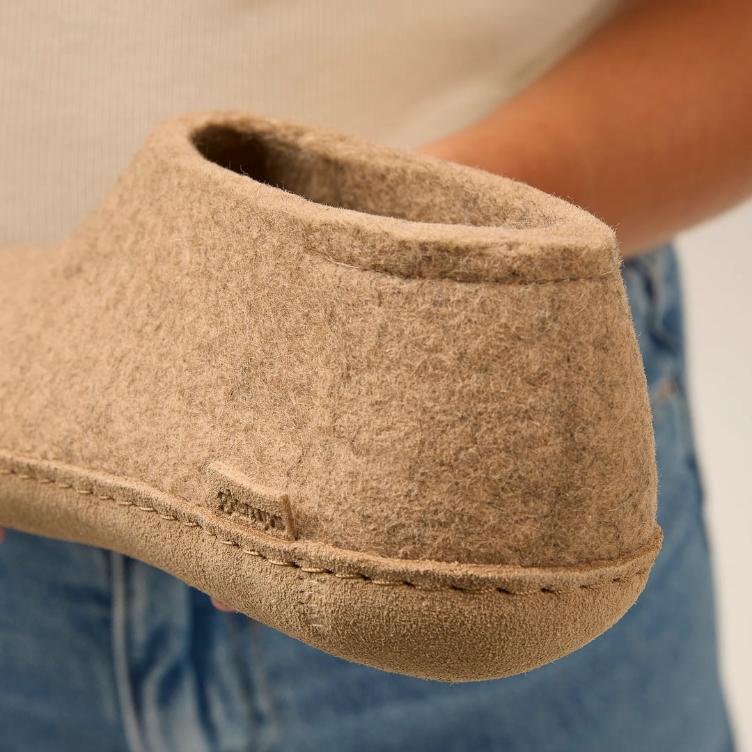 Glerups - The Shoe With Leather Sole - Sand Wool