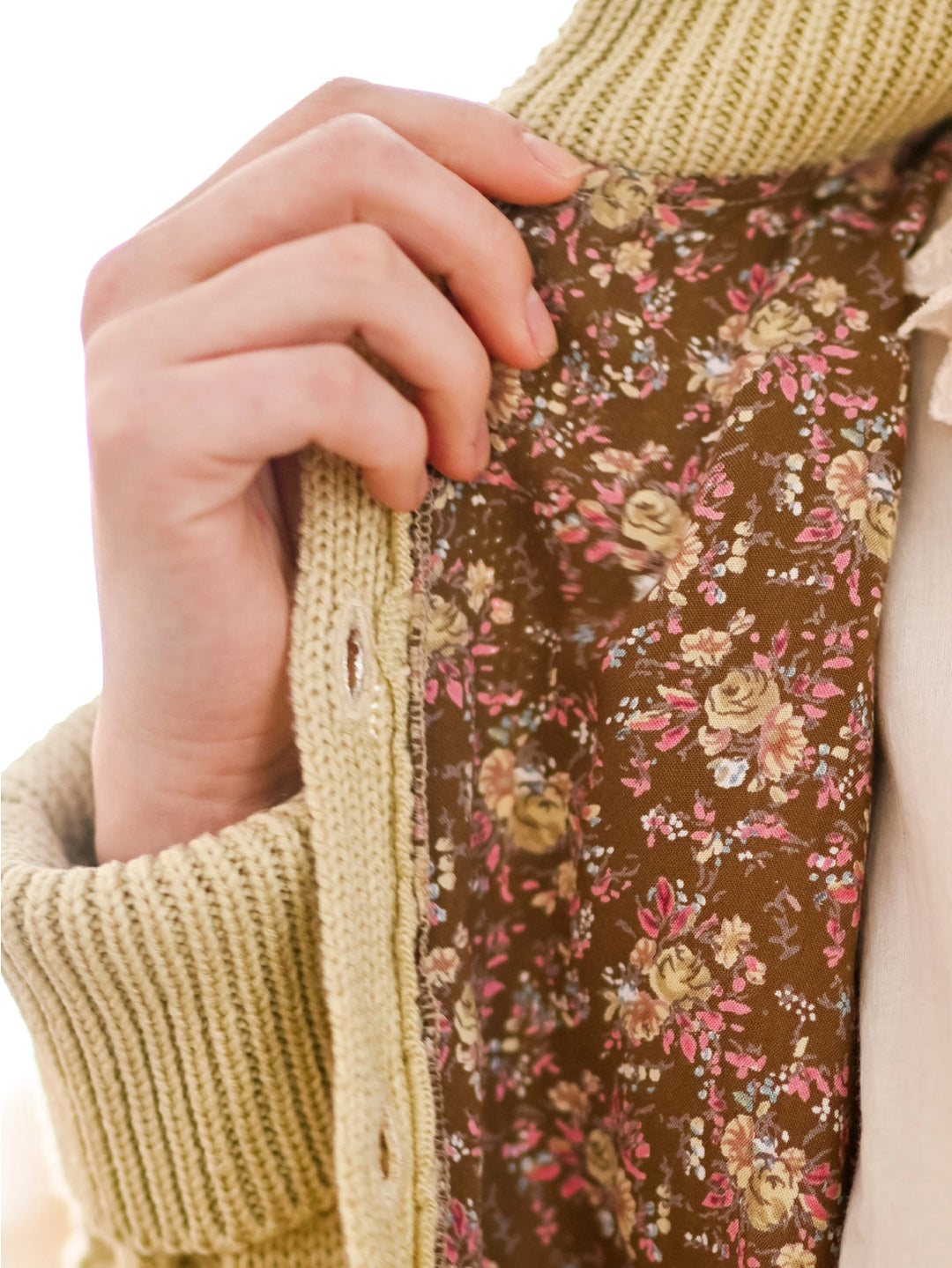 April Cornell - Dublin Sweater Jacket - Ecru