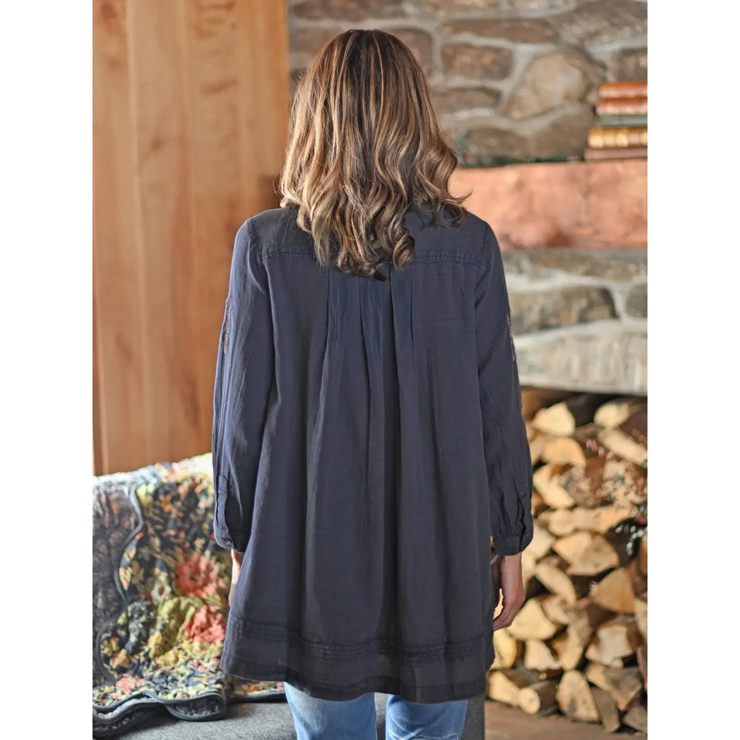 April Cornell - Sunwashed Artist Smock - Charcoal