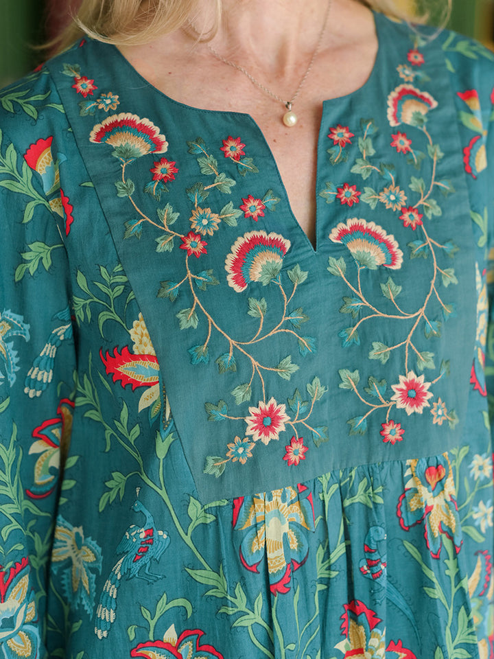 April Cornell - Tatiana Tunic - Dark Teal