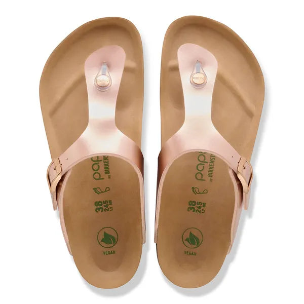 Birkenstock Papillio - Gizeh Vegan Flex Platform - Electric Metallic Copper Birko-Flor